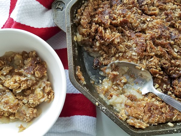 s 10 cast iron skillet recipes your whole family will love, Cast Iron Skillet Apple Crisp