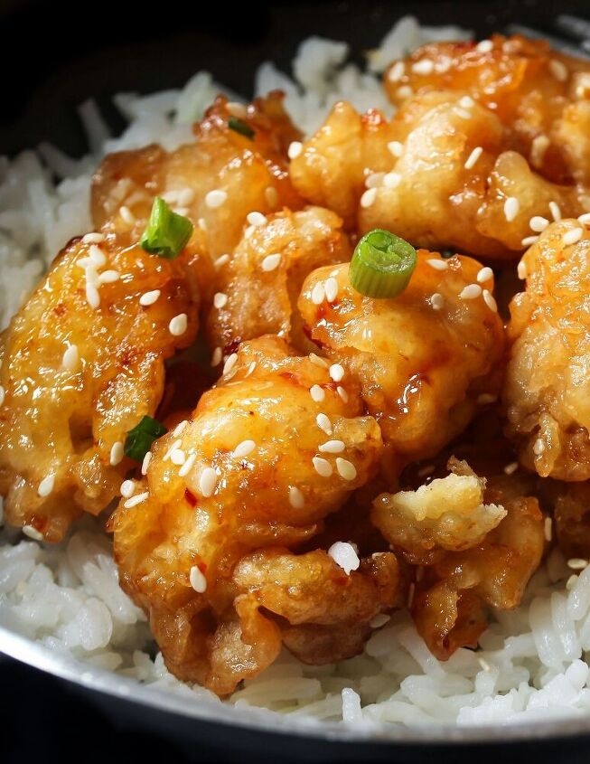 homemade sesame chicken take out
