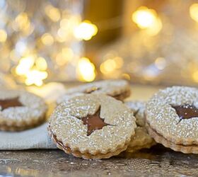 Spiced Linzer Cookies With Pear Caramel Filling