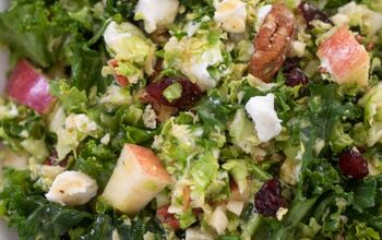 Shredded Brussels Sprout Salad With Cranberries