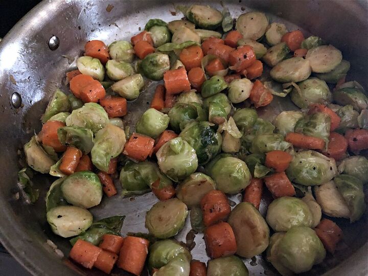 brussels sprouts and carrots