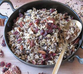 Wild Rice With Pecans and Cranberries