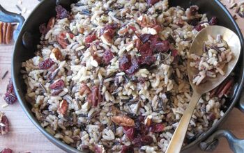 Wild Rice With Pecans and Cranberries