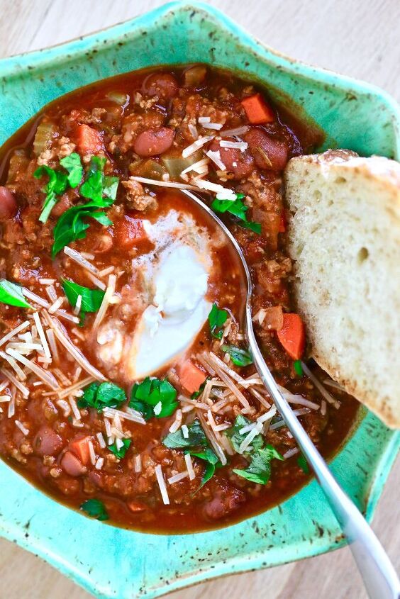 italian chili is a hearty and comforting meal