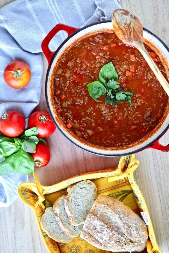 italian chili is a hearty and comforting meal