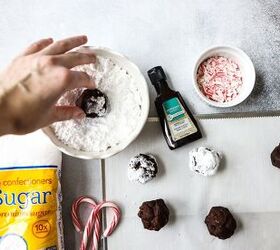double chocolate peppermint crinkle cookies