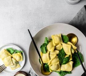 homemade spinach ravioli gluten free and low fodmap friendly