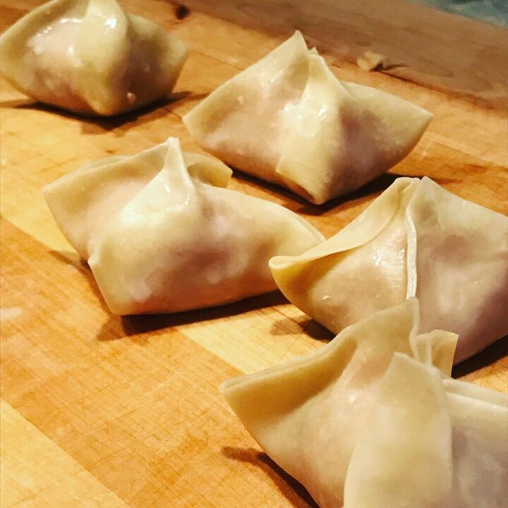 pork and vegetable dumplings