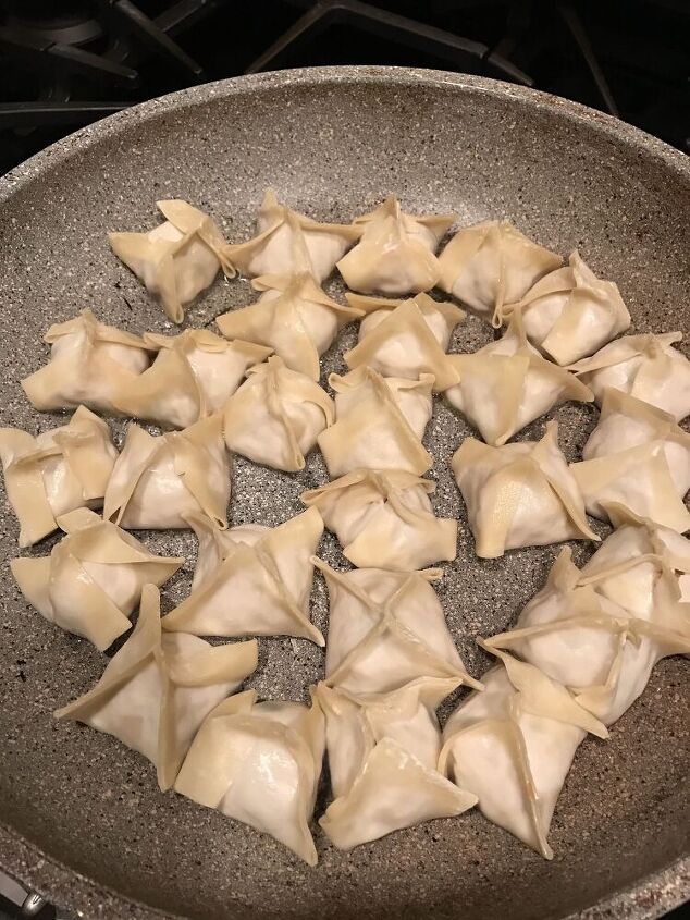 pork and vegetable dumplings