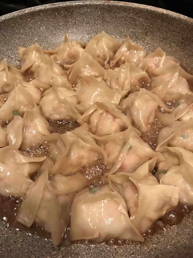 pork and vegetable dumplings