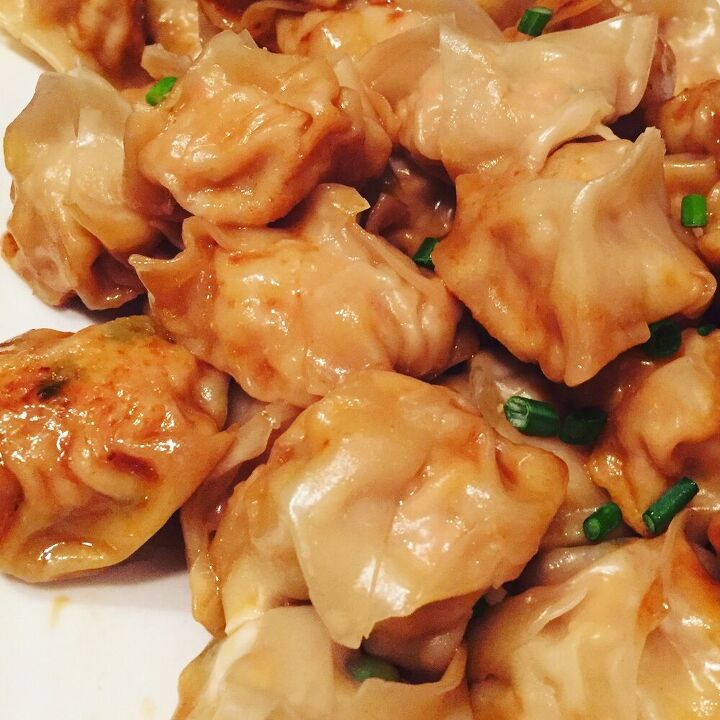 pork and vegetable dumplings