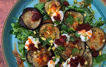 Roasted Eggplant Salad With Whipped Ricotta, 'Nduja, and Pistachios