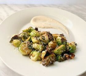 s 12 non intimidating ways to serve brussels sprouts, Air Fried Brussels Sprouts