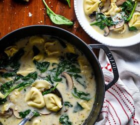 spinach and mushroom tortellini soup