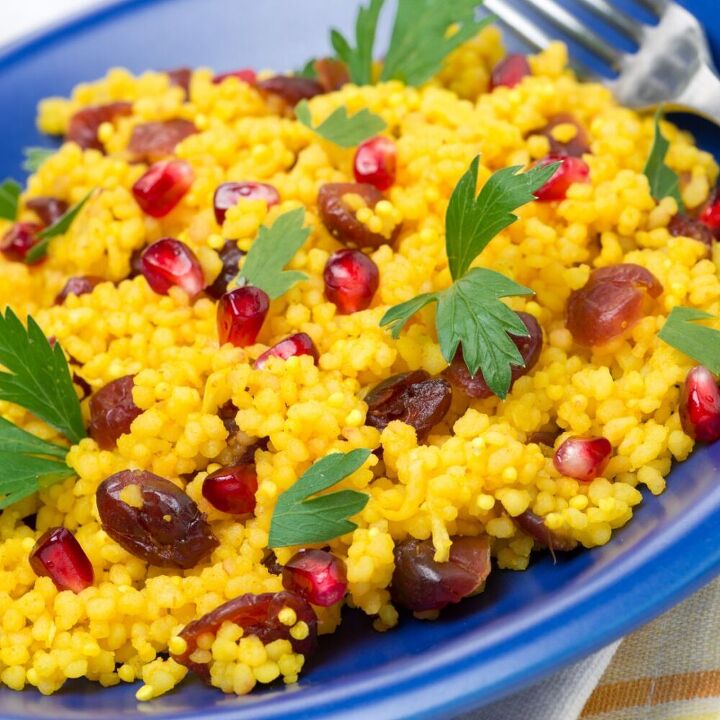 10 delicious recipes for the kwanzaa feast, Curried Couscous With Jeweled Fruit