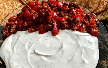 Ricotta Goat Cheese Spread With Sun Dried Tomato Salsa