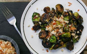 Red Wine Pan Fried Brussels Sprouts