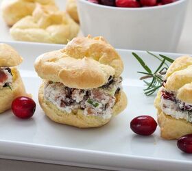 cranberry cream cheese and bacon puffs