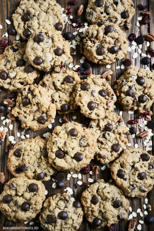 s 18 fun fall desserts for thanksgiving that aren t pie, Pumpkin Spice Chocolate Chip Oatmeal Cookies