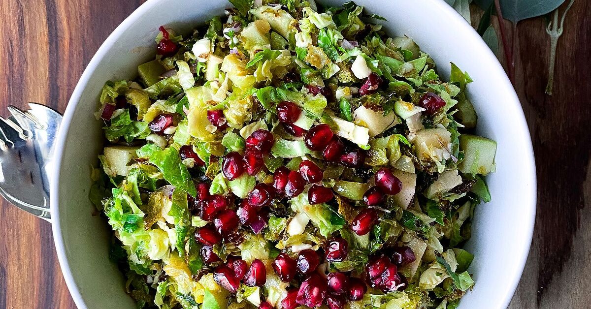 salads citrus brussel vinaigrette sprout foodtalkdaily