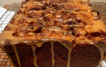 Apple Cinnamon Swirl Bread With Caramel Apple Glaze