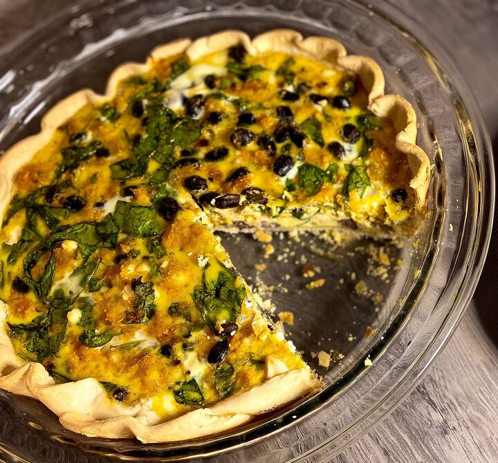 s 15 fabulous fall dishes that feature butternut squash, Black Bean and Butternut Squash Quiche