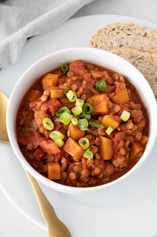 s 15 fabulous fall dishes that feature butternut squash, Lentil and Squash Chili
