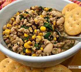 s 31 fun snacks and dishes to serve your team on game day, The Ultimate Comfort Food Chicken Chili