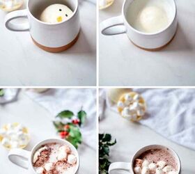 melting snowman hot chocolate bomb