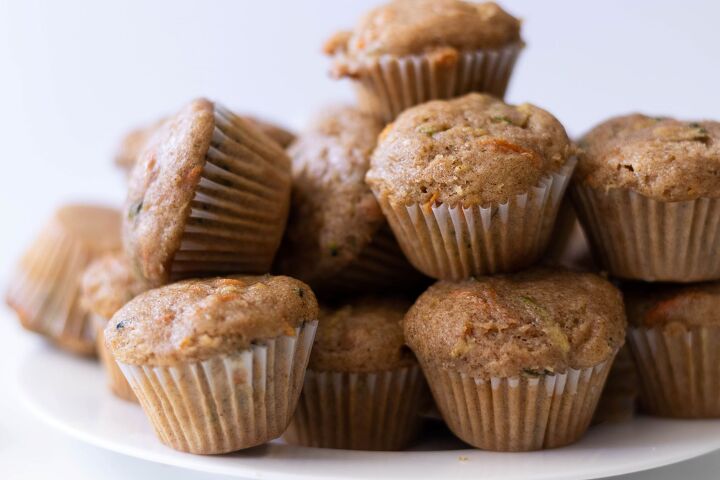 s 18 mini desserts that ll convince you to skip the pie this year, Carrot Zucchini Mini Muffins