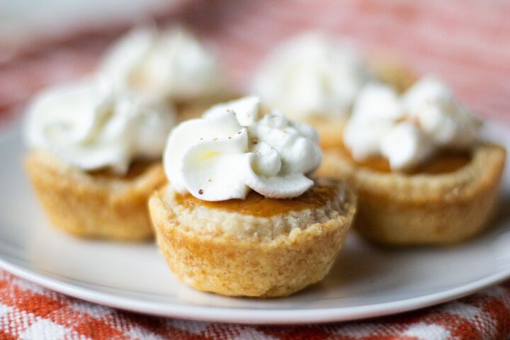 s 18 mini desserts that ll convince you to skip the pie this year, Mini Bourbon Sweet Potato Pies