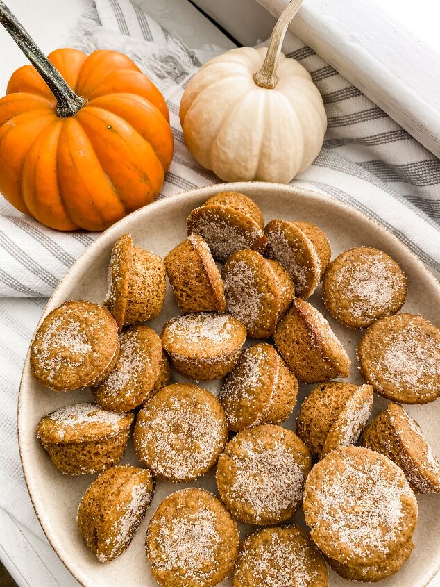 s 18 mini desserts that ll convince you to skip the pie this year, Mini Almond Flour Pumpkin Muffins