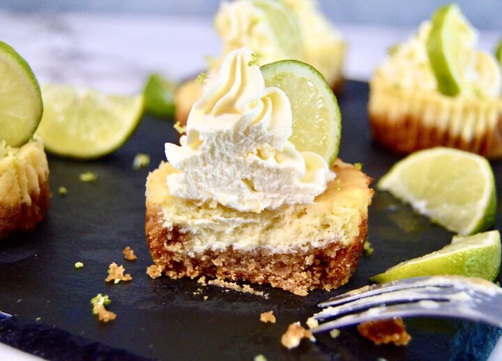 s 18 mini desserts that ll convince you to skip the pie this year, Mini Lime Cheesecakes