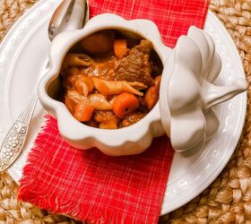 Beef Noodle Stew in a Pumpkin Tureen