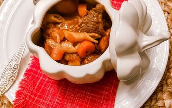 Beef Noodle Stew in a Pumpkin Tureen
