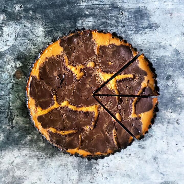 double chocolate pumpkin tart