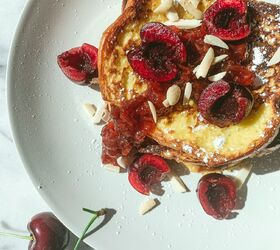 15 decadent french toast recipes to jumpstart your day, Cherry Almond Brioche French Toast