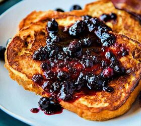 15 decadent french toast recipes to jumpstart your day, Easy French Toast With Warm Berry Syrup
