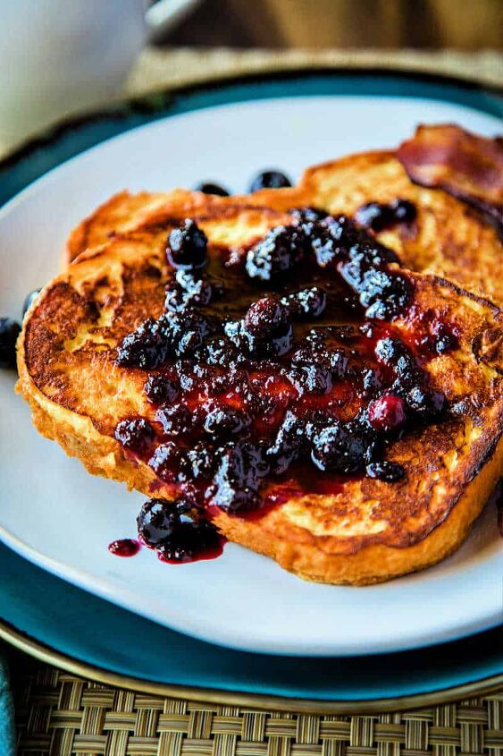 15 decadent french toast recipes to jumpstart your day, Easy French Toast With Warm Berry Syrup
