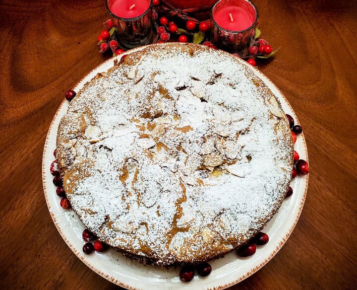 s 20 mouthwatering ways to use cranberries this season, Apple Cranberry Almond Cake Recipe