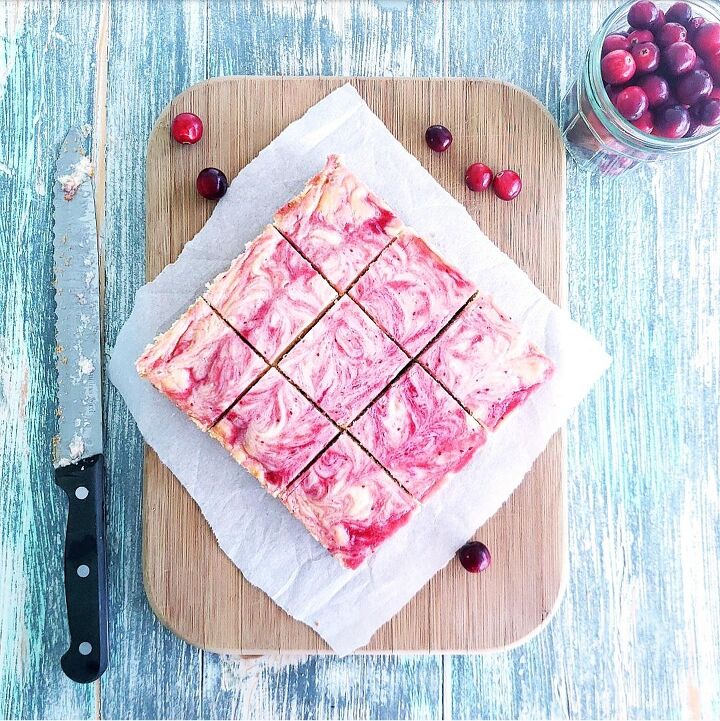 s 20 mouthwatering ways to use cranberries this season, Cranberry Cheesecake Bars