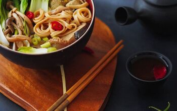 Best Soup Ever! Shiitake Mushrooms, Pak Choi and Herb Tofu