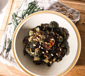 tarragon and soy sauce brussels sprouts