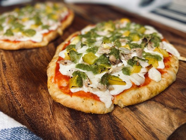 s 15 recipes that will make pizza night even better this week, Chicken Salsa Verde Pizza