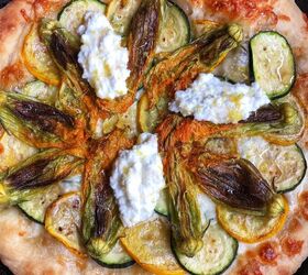 s 15 recipes that will make pizza night even better this week, Zucchini Blossom Pizza
