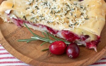 Turkey, Cranberry, and Brie Crescent or Puff Pastry Braid