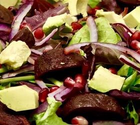 beet and avocado salad