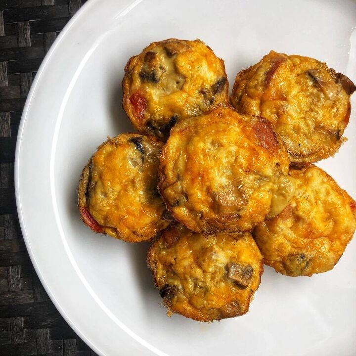 kielbasa and veggie egg bites
