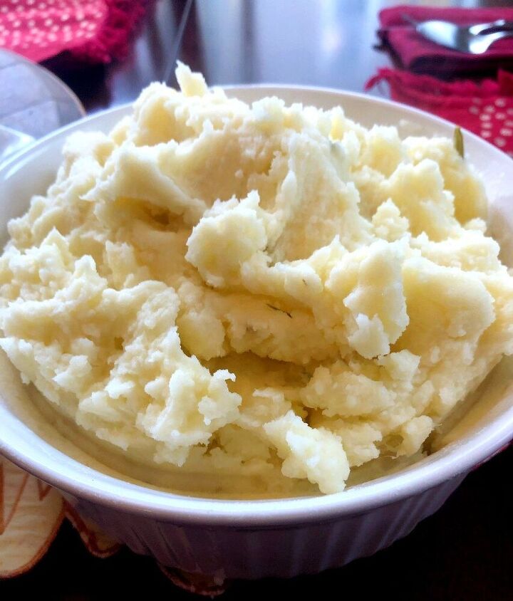 instant pot mashed potatoes with garlic herb butter