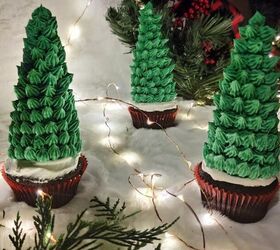 christmas tree cupcakes